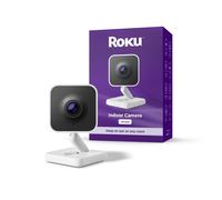 Roku New Indoor Camera 2024 - Home Security - 1-Pack - Wired Security Camera & Pet Monitor with 1080p HD Color Night Vision Works with Alexa & Google