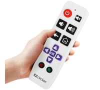 Roku Replacement TV Remote Compatible with Roku TV's ONLY Big Button TV Remote Control, Simple and Easy to Use, NOT Compatible with Roku Stick or Box (2xAAA Batteries not Included) (White)