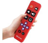 Roku Replacement TV Remote Compatible with Roku TV's ONLY Big Button TV Remote Control, Simple and Easy to Use, NOT Compatible with Roku Stick or Box (2xAAA Batteries not Included) (Red)