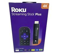 Roku Smart Box Stick Plus 4K Apple Airplay Google Alexa HDMI Black + New UK Easy
