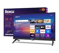 Roku Smart TV 2025 - 24-Inch Select Series, 720p HD TV TV with Voice Remote - Flat Screen LED Television with Wi-Fi for Streaming Live Local News, Sports, Family Entertainment