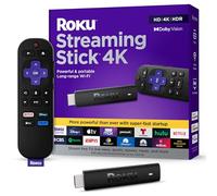 Roku Streaming Stick 4K 2021 | Streaming Device 4K / HDR / Dolby Vision with Roku Voice Remote Control and TV Controls, Black