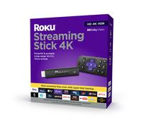Roku Streaming Stick 4K Hdr Media Player Black