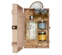 Roku Suntory Japanese Craft Gin 70cl Gift Set - Includes Luxury Nibbles in a Wooden Gift Box Set, Gifts for Gin Lovers, Gin Gift Set, Gin Hamper, Gifts for her