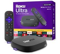 Roku Ultra 2024 | The Ultimate Streaming Player - 4K Streaming Device for TV with HDR10+, Dolby Vision & Atmos - Bluetooth & Wi-Fi 6- Rechargeable Voice Remote Pro - Free & Live TV