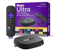 Roku Ultra LT (4K/HDR/HD) Streaming Player with Enhanced Voice Remote, Ethernet W/Premium 6FT 4K Ready HDMI Cable & 64GB MicroSD for Faster Channel Loading (US Version)