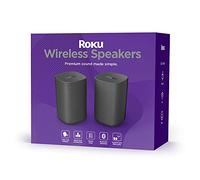 Roku Wireless Speakers (Streambars TV),Black 2 Count (Pack of 1)