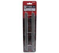 Rokuhan Z Scale Straight Track 220mm, Includes Gray Roadbed, Easy Snap Connection, Power Feed Slot, 6.5mm Gauge