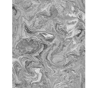 Rokya AM6501 Liquid Marble Silver Wallpaper Luxurious Designer Style