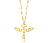 ROKZELT Harry Necklace with Flying Key, Chains Curse Key, Wizard Party Props Cosplay Fans (Gold)