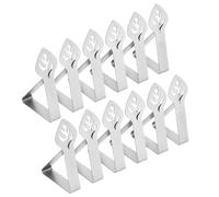 ROKZELT Tablecloth Clips Stainless Steel Pack of 12 Table Clips for Garden Tables, Tablecloth Weights Outdoor, Table Cloth Holder, Table Cover Clamps, for Thick Tables