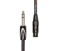 Roland Balanced Interconnect Cable RCC-10-TRXF 10 ft / 3 m 1/4" TRS Black