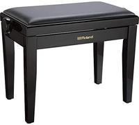 ROLAND,1 Rpb-200Pe Piano Bench with Cushioned Vinyl Seat, Polished Ebony