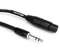 Roland 10ft Interconnect Cable, 1/4" TRS-XLR(Female), Black series (RCC-10-TRXF)