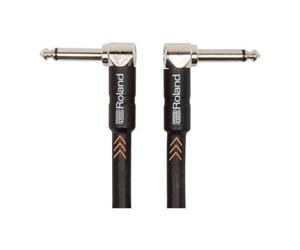 Roland 1FT/30CM, Angled/Angled 1/4” Jack Instrument Cable