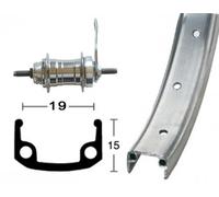 Roland 630226 Wheel Tra.Roland 12-1/2x1.75 Llanta Alu 16 AGU.va for Cyclists, Ideal for Smooth Riding and Bike upkeep