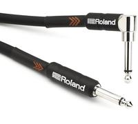ROLAND Black Series Instrument Cable Black Angled, Length: 5Ft/1.5M