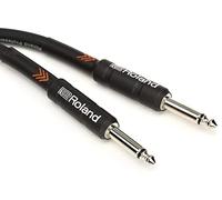 ROLAND Black Series Instrument Cable, Straight/Straight 1/4-Inch Jack, 10-Feet