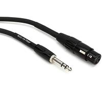 Roland Black Series Interconnect Cable, 1/4-Inch TRS to XLR (Female), 15-Feet