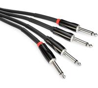 Roland Black Series Interconnect Cable, Dual 1/4-Inch to Dual 1/4-Inch, 5-Feet
