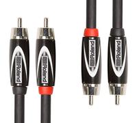 Roland Black Series Interconnect Dual Cable-Rca Connectors, 10Ft / 3M - Rcc-10-2R2R