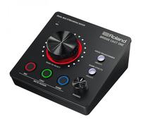 Roland BRIDGE CAST ONE Dual Bus Streaming Mixer Compact Audio Streaming Mixer For Online Gamers & Content Creators 32-Bit Hardware DSP USB-C Windows and Mac Connectivity XLR Mic Support
