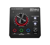 Roland BRIDGE CAST ONE Dual Bus Streaming Mixer | Compact Audio Streaming Mixer | For Online Gamers & Content Creators | 32-Bit Hardware DSP | USB-C Windows and Mac Connectivity | XLR Mic Support