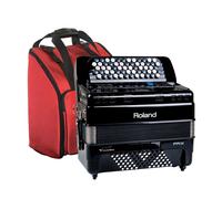 Roland FR-1XB Compact Button Type V-Accordion with Speakers Black with Bag