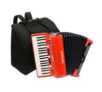 Roland FR-4X V-Accordion with Keyboard Red with Bag
