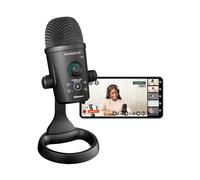 Roland GO:PODCAST Video Podcasting Studio for Smartphones | Livestreaming System for Podcasters, Vloggers & More | Intuitive Video App | USB Microphone | Four Polar Patterns