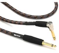 ROLAND Gold Series Instrument Cable, Angled/Straight 1/4-Inch Jack, 10-Feet