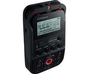 ROLAND High-Resolution Portable Audio Recorder, Black, R-07