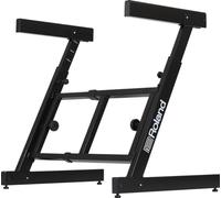 Roland KS-11Z Keyboard Stand, Heavy Duty Z Stand with Wide Adjustment Range for 88 Note Stage Pianos and Other Keyboards, Foldable Padded Support Arms, Easy Carry and Storage