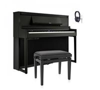 Roland LX-6 Digital Piano Charcoal Black Bundle