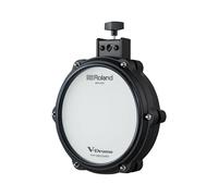 Roland PD-8H V-Pad | 8-inch Dual Zone V-Pad | Flagship-Inspired Feel & Response | Durable & Quiet | Rugged Hoop & Rubber Rim Design | Compatible with a Wide Range of Roland V-Drums