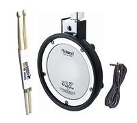 Roland PDX-6 V-Drum Pad Measure Head Pad for Electric Drum 8 Inch + Keepdrum Drumsticks