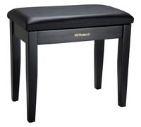 ROLAND Piano Bench In Satin Black with Vinyl Seat And Music Compartmen