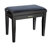 ROLAND Piano Bench with Velour Seat, Satin Black, Rpb-220Bk