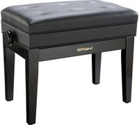 Roland Polished Black Adjustable Piano Stool Button Top & Storage RPB400