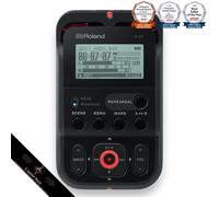 Roland R-07 BK Black High Resolution Audio Recorder Bluetooth Remote R07 Japan