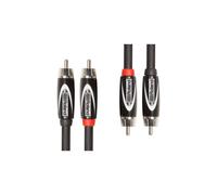 Roland Black Series Interconnect Dual Cable-Rca Connectors, 10Ft / 3M - Rcc-10-2R2R