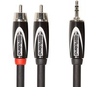 ROLAND Rcc-5-352Rv2 5Ft/ 1.5M Interconnect Cable, 3.5Mm Trs-Dual Rca, Black