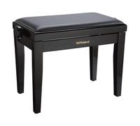 ROLAND,1 Rpb-200Pe Piano Bench with Cushioned Vinyl Seat, Polished Ebony