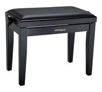 ROLAND,1 Rpb-200Pe Piano Bench with Cushioned Vinyl Seat, Polished Ebony