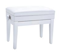 ROLAND,1 Piano Bench In Satin White with Cushioned Vinyl Seat - Rpb-400Wh