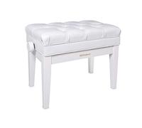 ROLAND Rpb-500Pw Piano Bench with Storage Compartment, Vynil Seat, Colour: Polished White