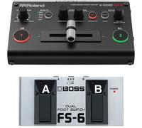 Roland V-02HD MK II Live-Stream Video Mixer + Boss FS-6 Footswitch