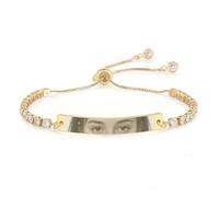 Rolaonly Personalized Bracelet with engraving, Bracelet with Eye Photo Image - As a Personalized Valentine's Day Gift for Men, Daddy, Birthdays, Party- Couple Bracelets