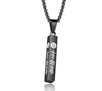 Rolaonly Spotify Necklace for Women Men Personalized Scan Music Code Song Pendant Necklace Photo with Spotify Song Stainless steel Necklace Jewerly Christmas Gifts for Family Friends