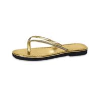 ROLAQDK Women's Flip Flops with Rhinestone Comfortable Durable and Elegant Flip-Flops Sculpted Crossed Straps Non-Slip Slim Sole Slippers for Women Casual Summer Beach Soft Toe Thong Sandals Woman